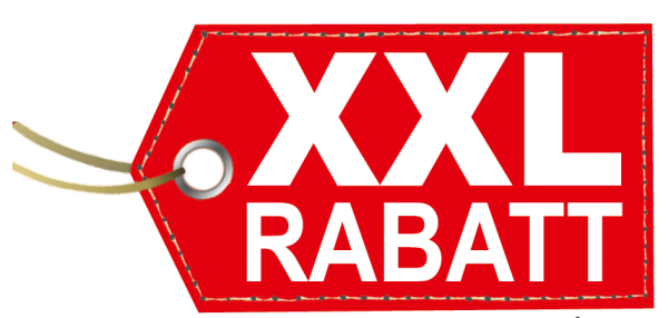 Ankleber "XXL RABATT " , 90x40 cm
